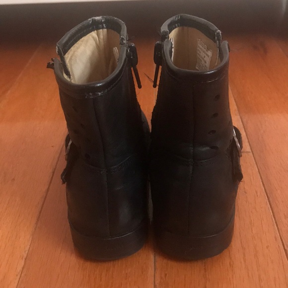 Clark’s Baby girls black leather boots - Picture 3 of 7